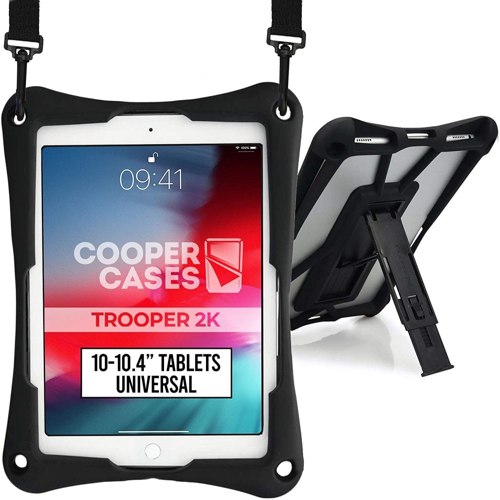 Odolné pouzdro Cooper Trooper 2k s ramenním popruhem, černé