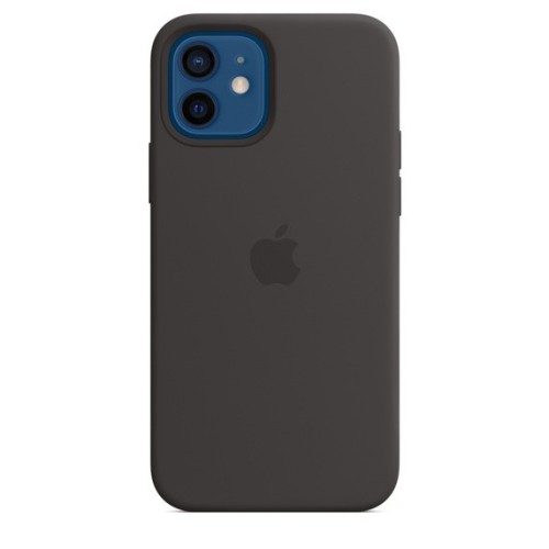 Ochranný silikonový kryt na mobilní telefon Apple iPhone 12/12 Pro, černá