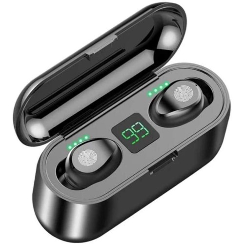 Bluetooth sluchátka s nabíjecím pouzdrem Longsheng Amoi F9, černá