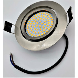 Bodové LED světlo, 5W, 68 LED - stříbrná
