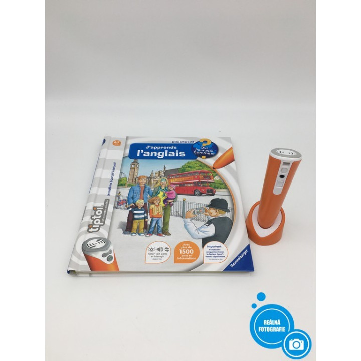 Interaktivní pero a slovní kniha Ravensburger Tiptoi 00057 - Angličtina (4-7 let)