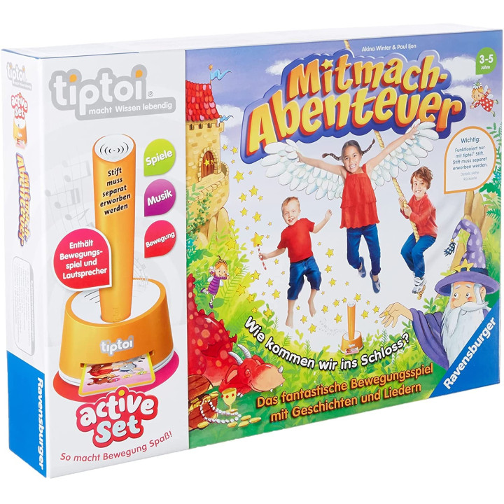 Interaktivní kniha Ravensburger Tiptoi 00044 - pohybová hra s příběhy (od 3 let)