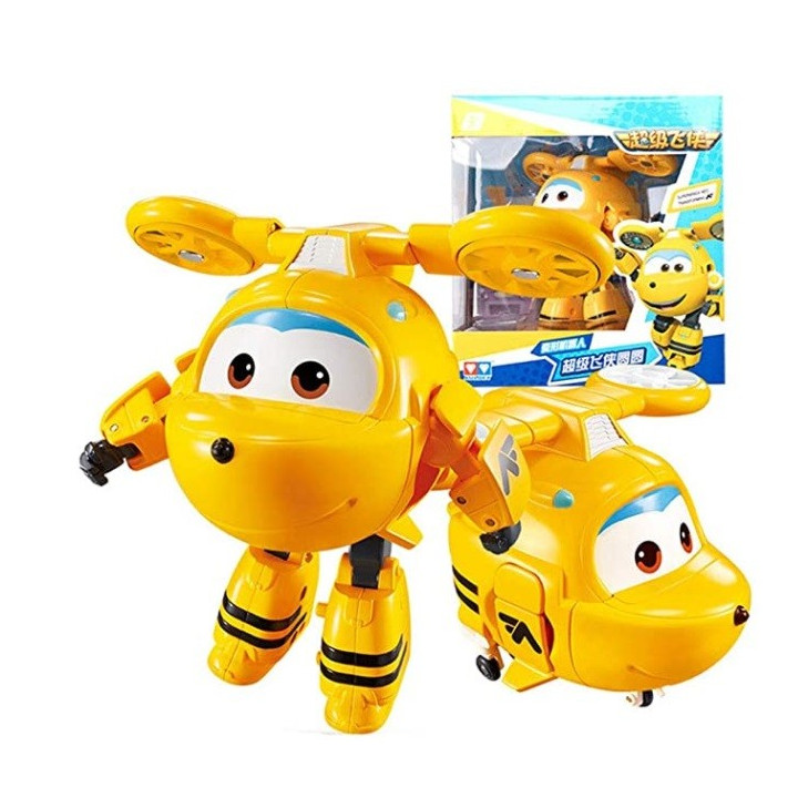 Figurka robot / vrtulník Bestwaled,14cm, žlutá