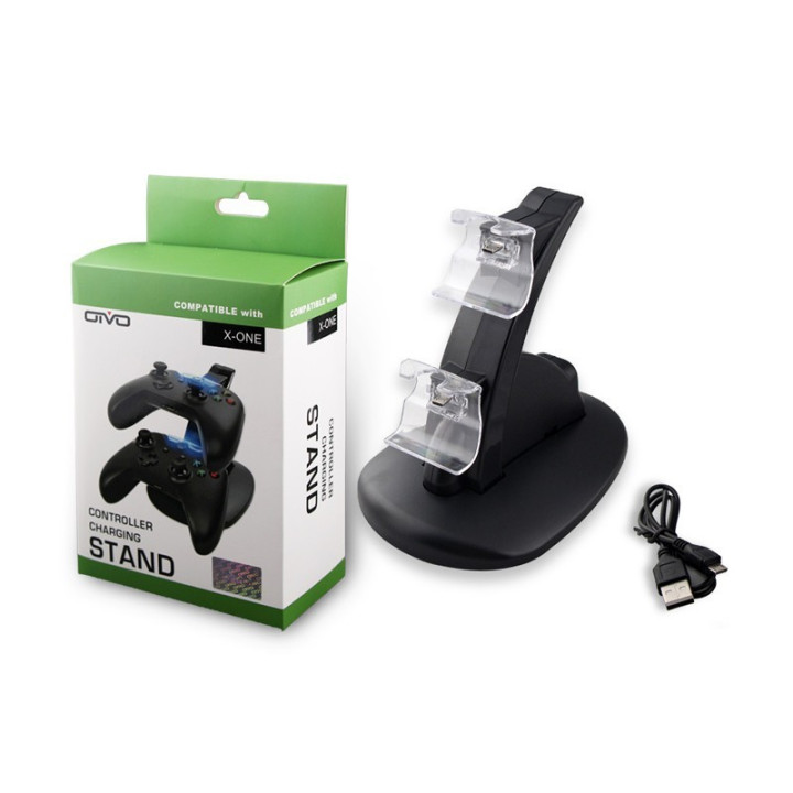 Dokovací stanice pro dva ovladače X-box Otvo IV-X1002, černá