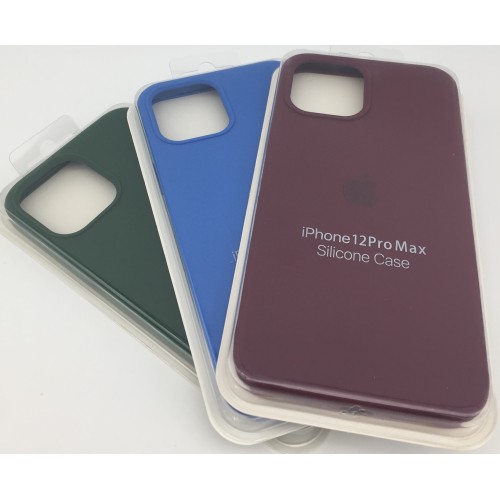 Ochranný silikonový kryt na mobilní telefon Apple iPhone 12 ProMax, 3ks mix barev