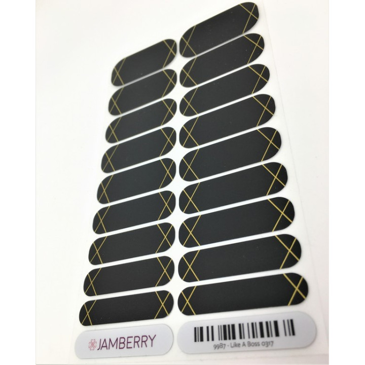 Nehtový wrap Jamberry 99B7 - Like a Boss 0317