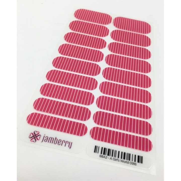 Nehtový wrap Jamberry 68A2 - A Girl´s World 0916
