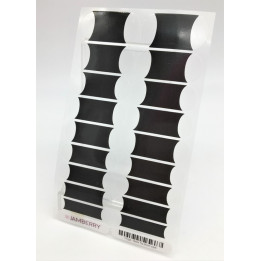 Nehtový wrap Jamberry FT53S - Black Tip Short 0318