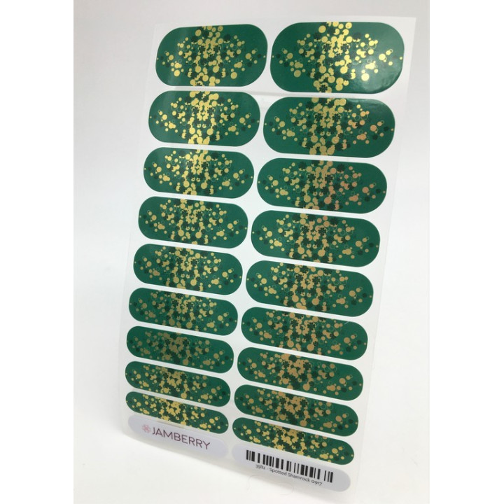 Nehtový wrap Jamberry 35B2 - Spotted Shamrock 0917