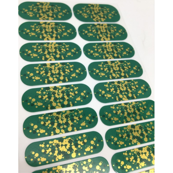 Nehtový wrap Jamberry 35B2 - Spotted Shamrock 0917