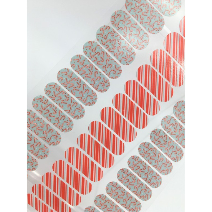Nehtový wrap Jamberry 44A5 - Jolly Lane Jr 0916