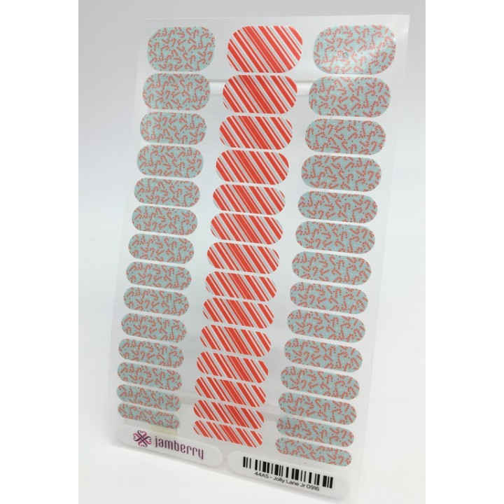 Nehtový wrap Jamberry 44A5 - Jolly Lane Jr 0916