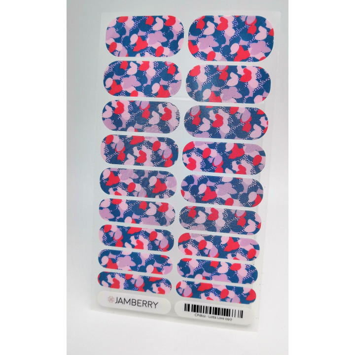 Nehtový wrap Jamberry CP1802 - Lotta Love 0917