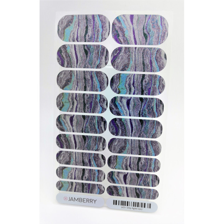Nehtový wrap Jamberry 91D1 - Grey Agate 0917