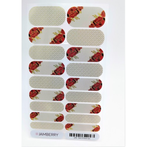 Nehtový wrap Jamberry 97B6 - Beel Of Roses 0317