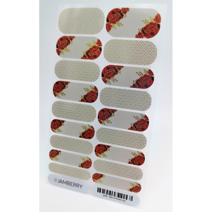 Nehtový wrap Jamberry 97B6 - Beel Of Roses 0317