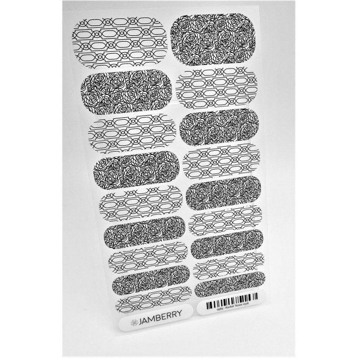 Nehtový wrap Jamberry 95B3 - Rockin´ Roses 0318
