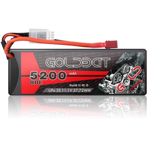 RC baterie se zástrčkou GoldBat Lipo Plus, 5200mAh, 80C, černá