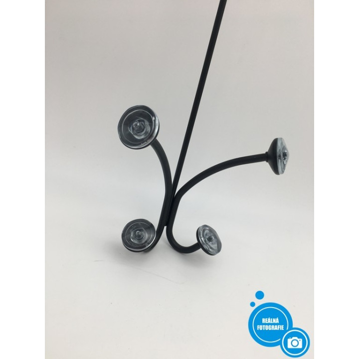 Věšák na dveře mDesign, 42cm, černá