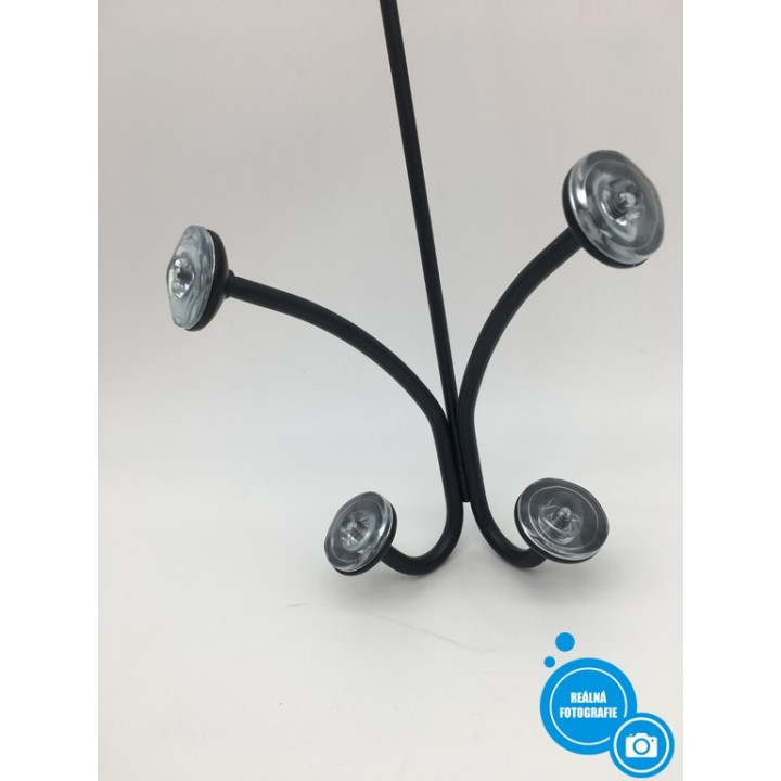 Věšák na dveře mDesign, 42cm, černá