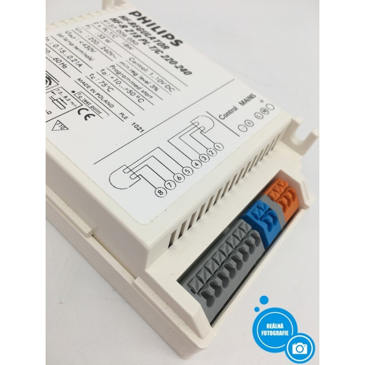 Elektronický předřadník pro regulaci stmívání Philips HF-R 218 PL-T/C 220-240, bílá