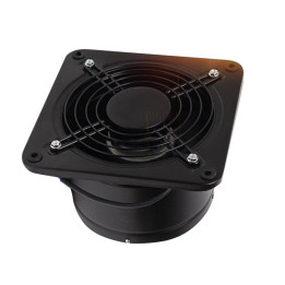 Nástěnný čtvercový ventilátor YNF200-2T, 53,5 W - černá