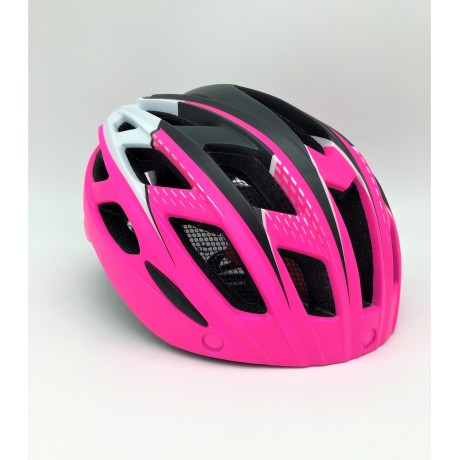Cyklistická helma H-19, 57-61cm, růžovočerná