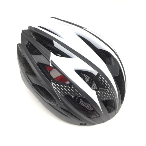 Cyklistická helma HT-19, 57-61cm, bíločerná