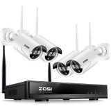 Bezpečnostní kamerový systém ZOSI ZSWNVK-B41300-EU (4x kamera, 1x záznamové zařízení)