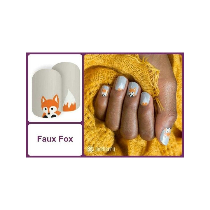 Nehtový wrap Jamberry 8D26 - Faux Fox 0916
