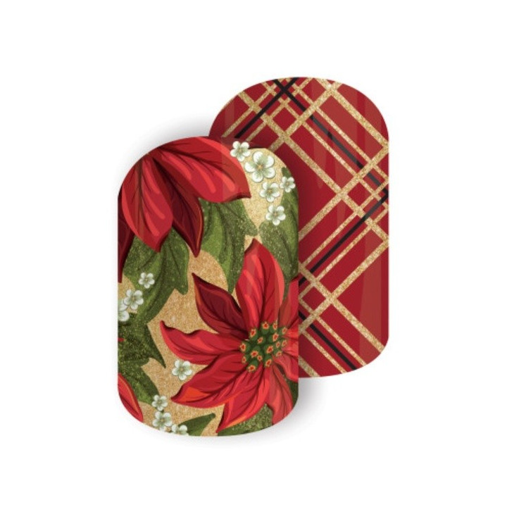 Nehtový wrap Jamberry 9K83 - Tinsel Poinsettia 0916