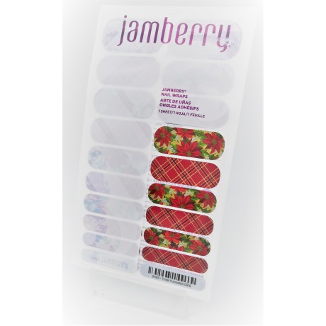 Nehtový wrap Jamberry 9K83 - Tinsel Poinsettia 0916
