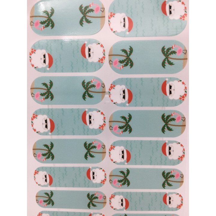 Nehtový wrap Jamberry 43A9 - Santa On Holiday 0916