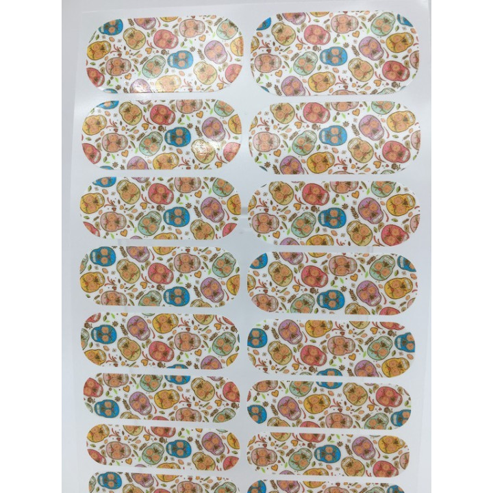 Nehtový wrap Jamberry 33A9 - Calaveras Dulces 0916