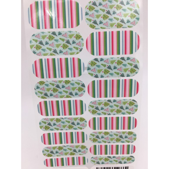 Nehtový wrap Jamberry 41A7 - Tinsel Time 0916