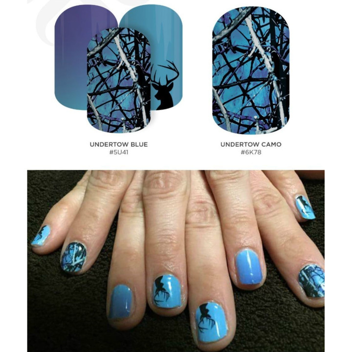 Nehtový wrap Jamberry 5U41 - Undertow Blue, 10ks