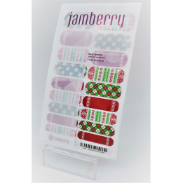 Nehtový wrap Jamberry 3J48 - Christmas Socks 0916
