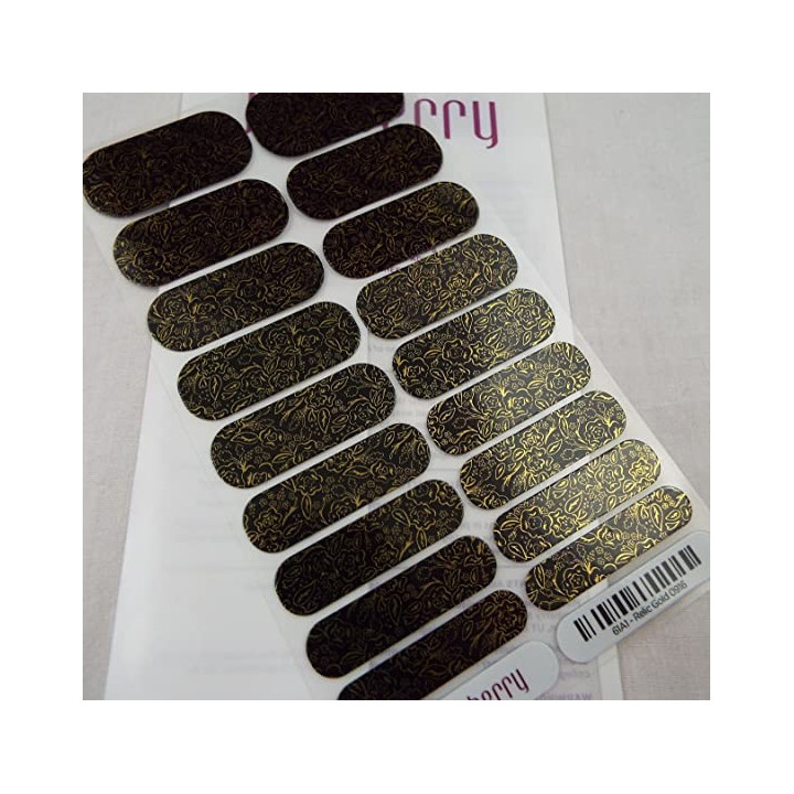 Nehtový wrap Jamberry 61A1 - Relic Gold 0916, 10ks