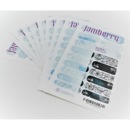 Nehtový wrap Jamberry 9J83 - Dem Bones 0916, 10ks