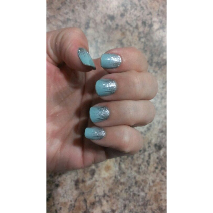 Nehtový wrap Jamberry A987 - Iced, 10ks