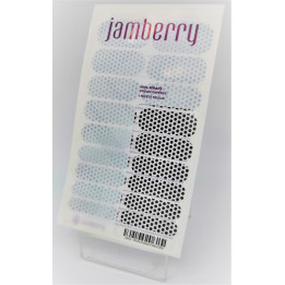 Nehtový wrap Jamberry 34N2 - White&Black Polka 0316