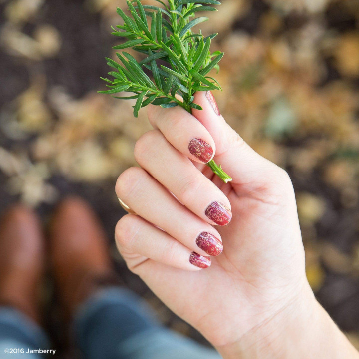 Nehtový wrap Jamberry 41A1 - Autumn Romance 0916, 10ks