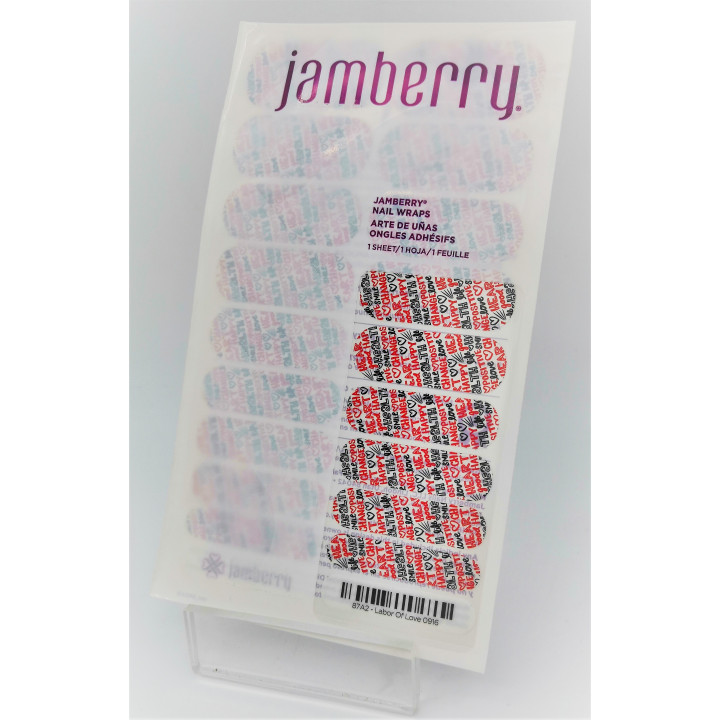Nehtový wrap Jamberry 87A2 - Labor Of Love 0916