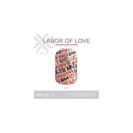 Nehtový wrap Jamberry 87A2 - Labor Of Love 0916, 10ks