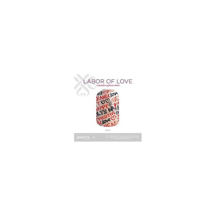 Nehtový wrap Jamberry 87A2 - Labor Of Love 0916, 10ks