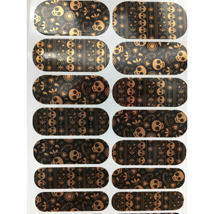Nehtový wrap Jamberry 22B4 - Calaveritas 0917