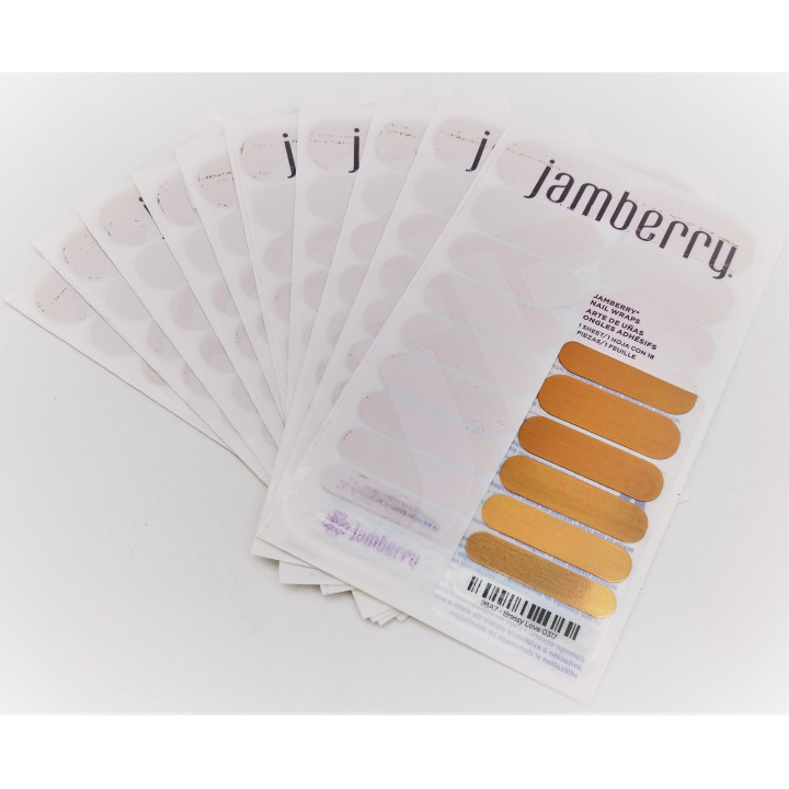 Nehtový wrap Jamberry 98A7 - Brassy Love 0317, 10ks
