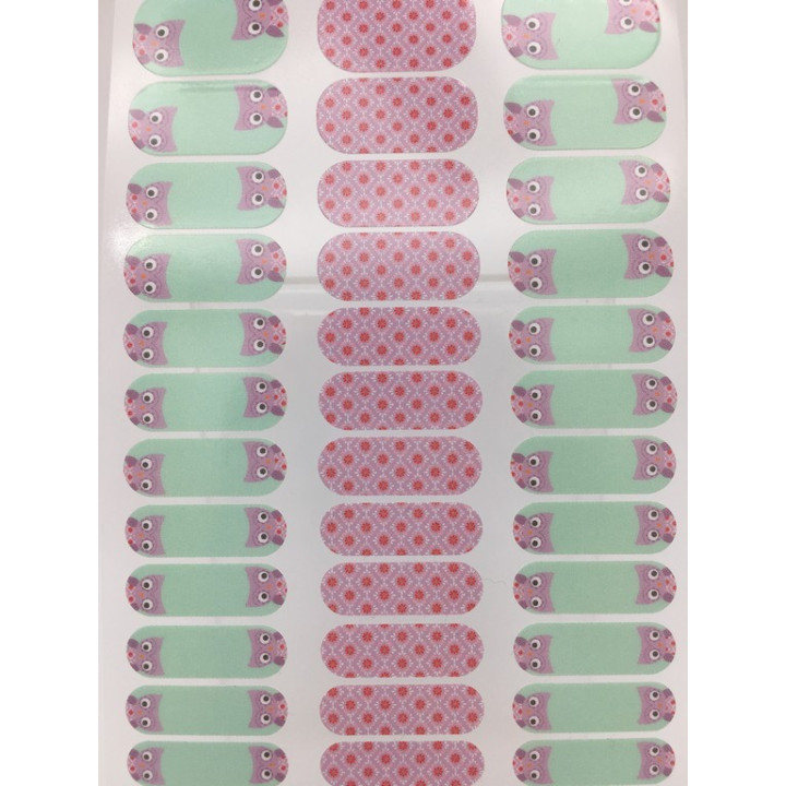 Nehtový wrap Jamberry 67A9 - Whoo´s There? 0916