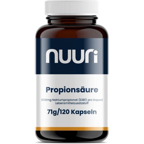 Doplněk stravy - kyselina propionová Nuuri, 500mg, 120 kapslí