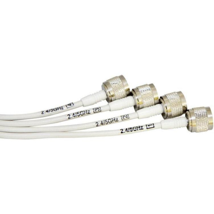 WiFi Anténa AccelTex, ATS-OP-245-47-4NP-36, bílá